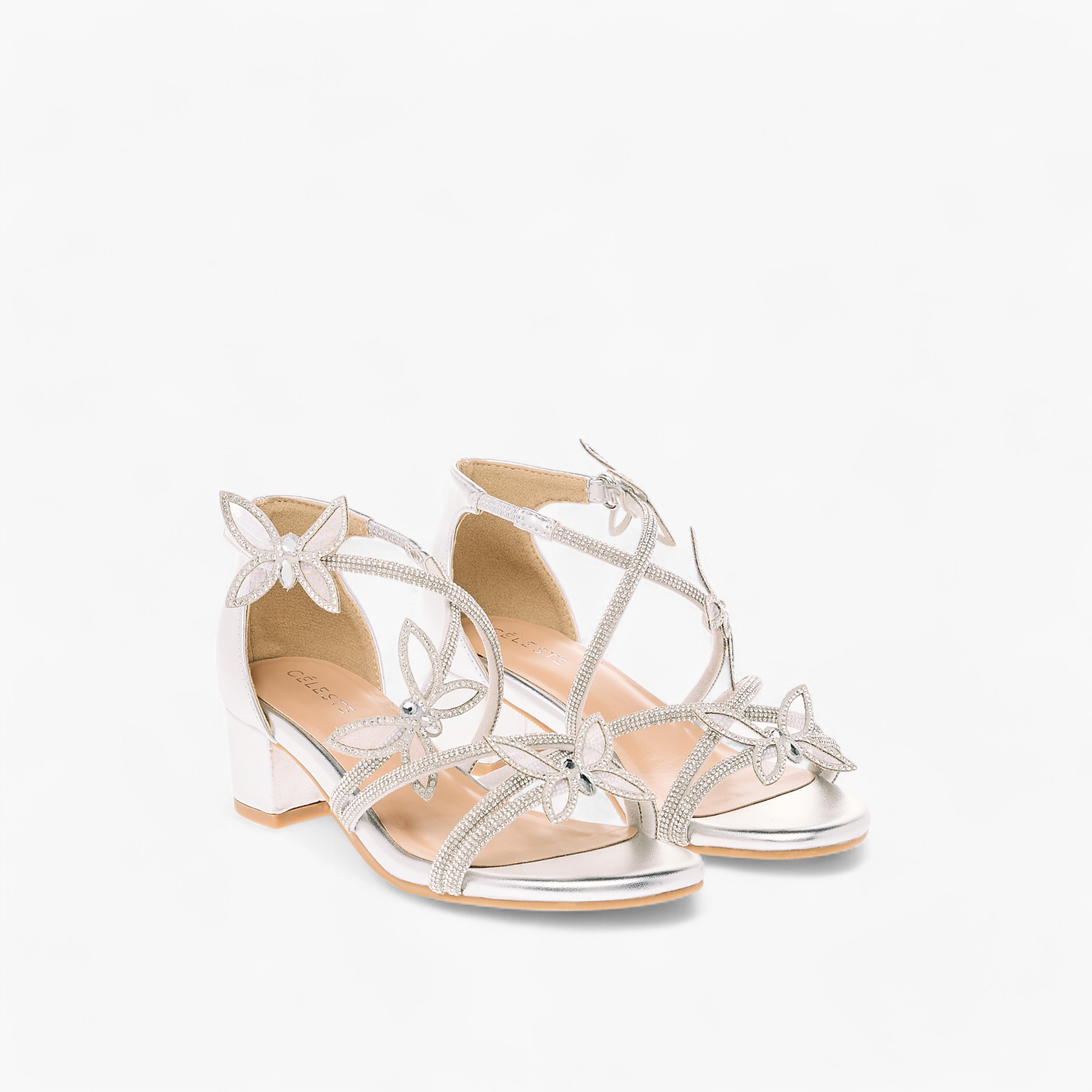 صندل بحزام مزين بفراشة وبشريط إغلاق لاصق للبنات من سيليست-girls-shoes-sandals-image-6
