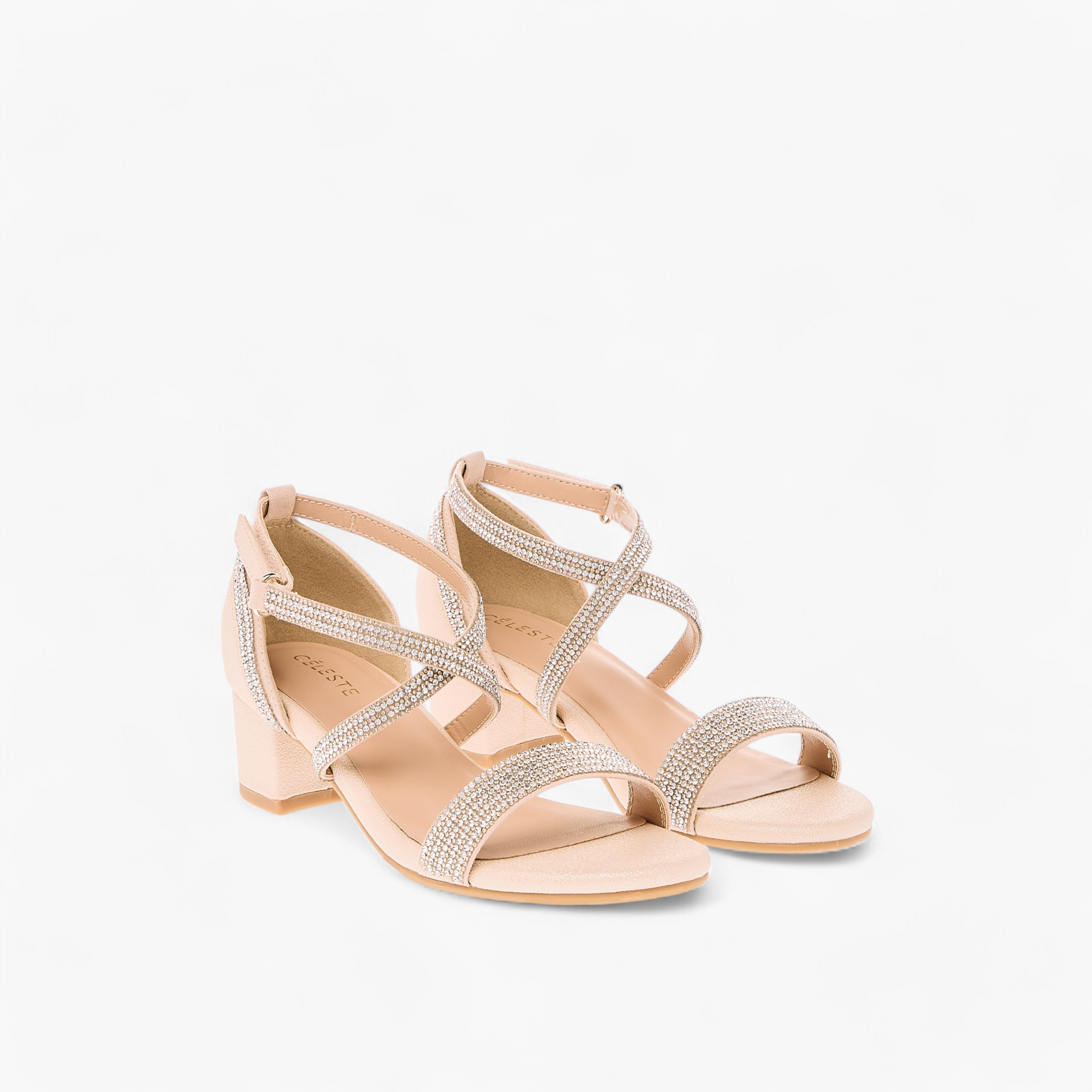 Celeste Girl's Embellished Sandals with Hook and Loop Closure-girls-shoes-sandals-image-1
