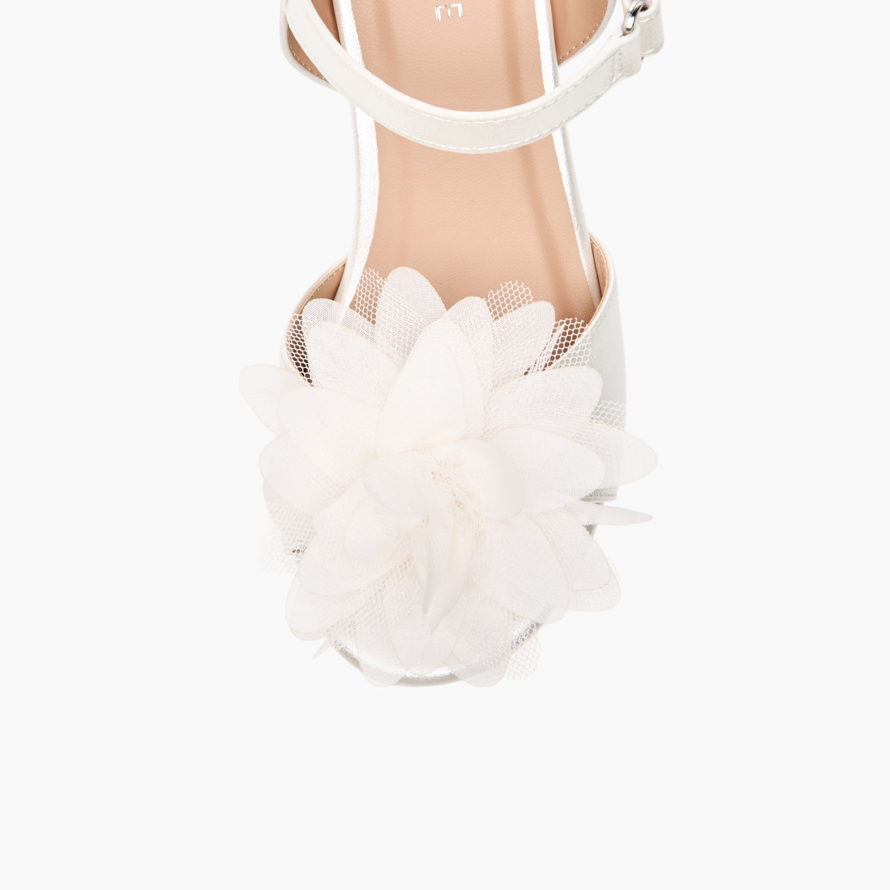 Celeste Girls' Floral Applique Block Heel Sandals with Hook and Loop Closure-girls-shoes-sandals-image-4