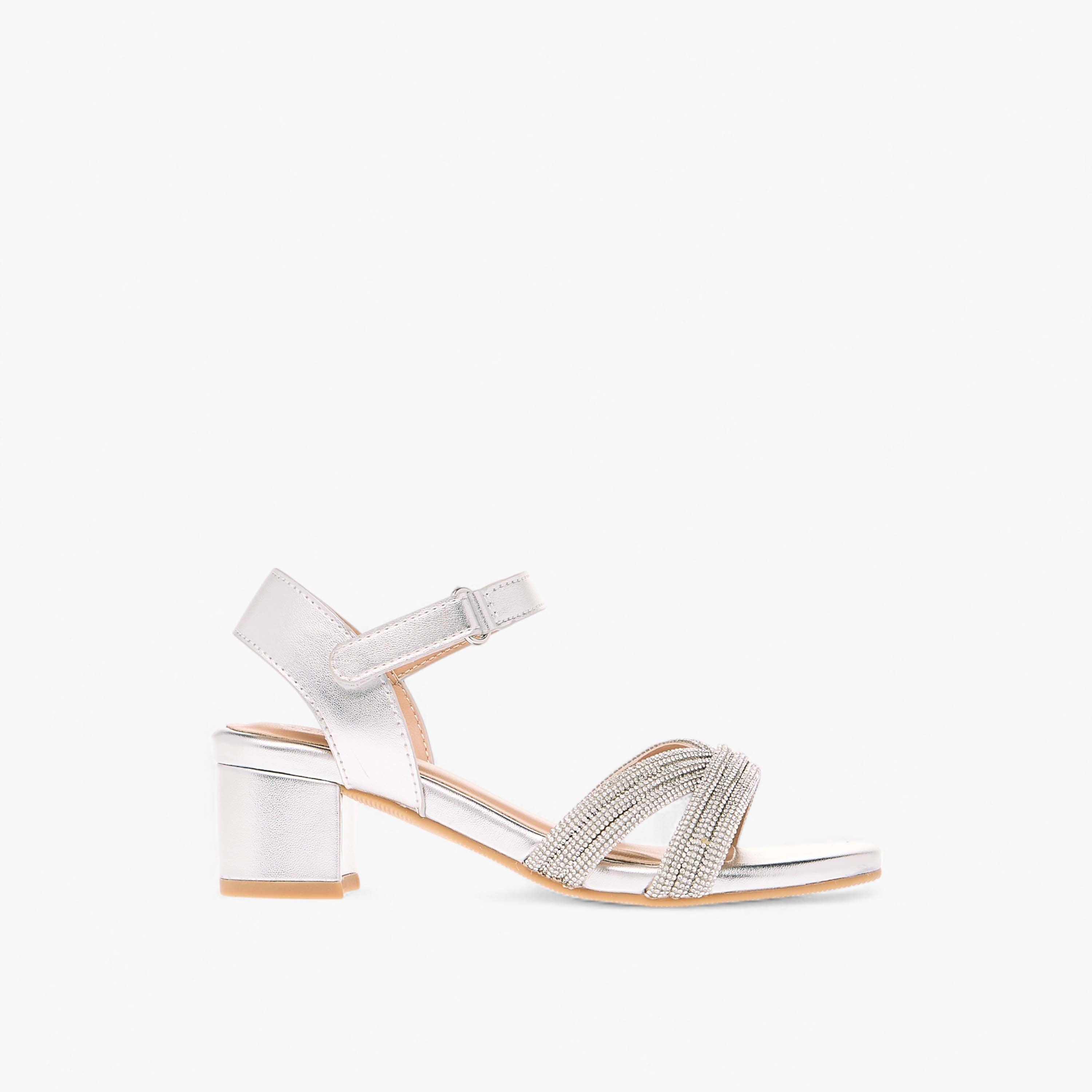 صندل مزين بكعب سميك وشريط إغلاق لاصق للبنات من سيليست-girls-shoes-sandals-image-3