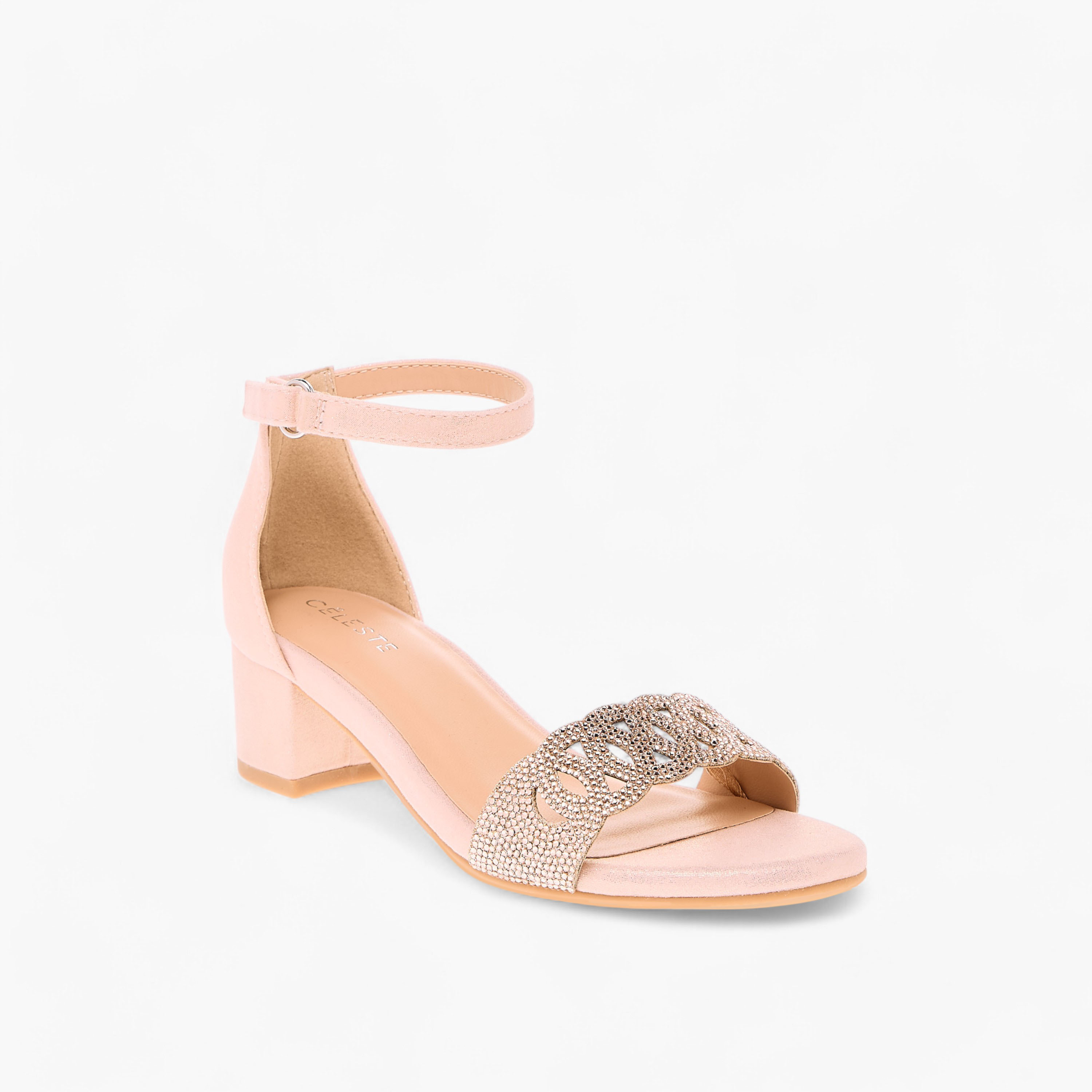 Celeste Girls' Embellished Sandals with Hook and Loop Closure-girls-shoes-sandals-image-2