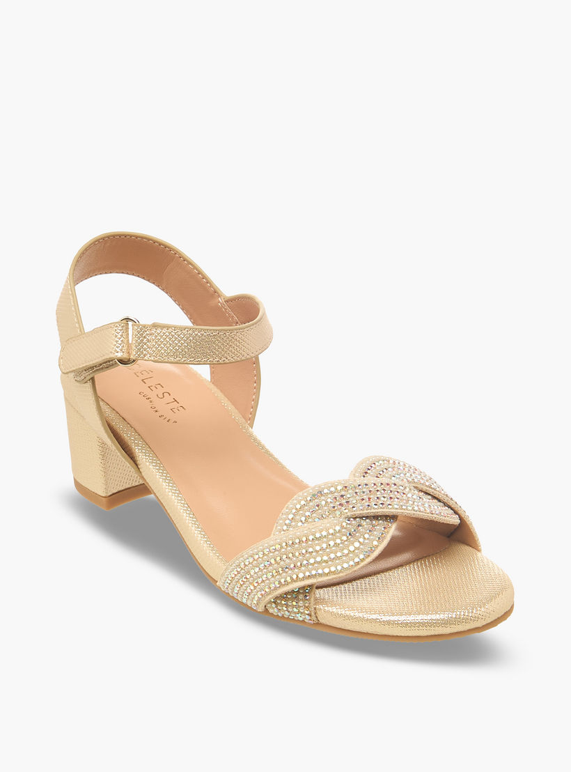 صندل مزين بكعب سميك للبنات من سيليست-girls-shoes-sandals-image-2