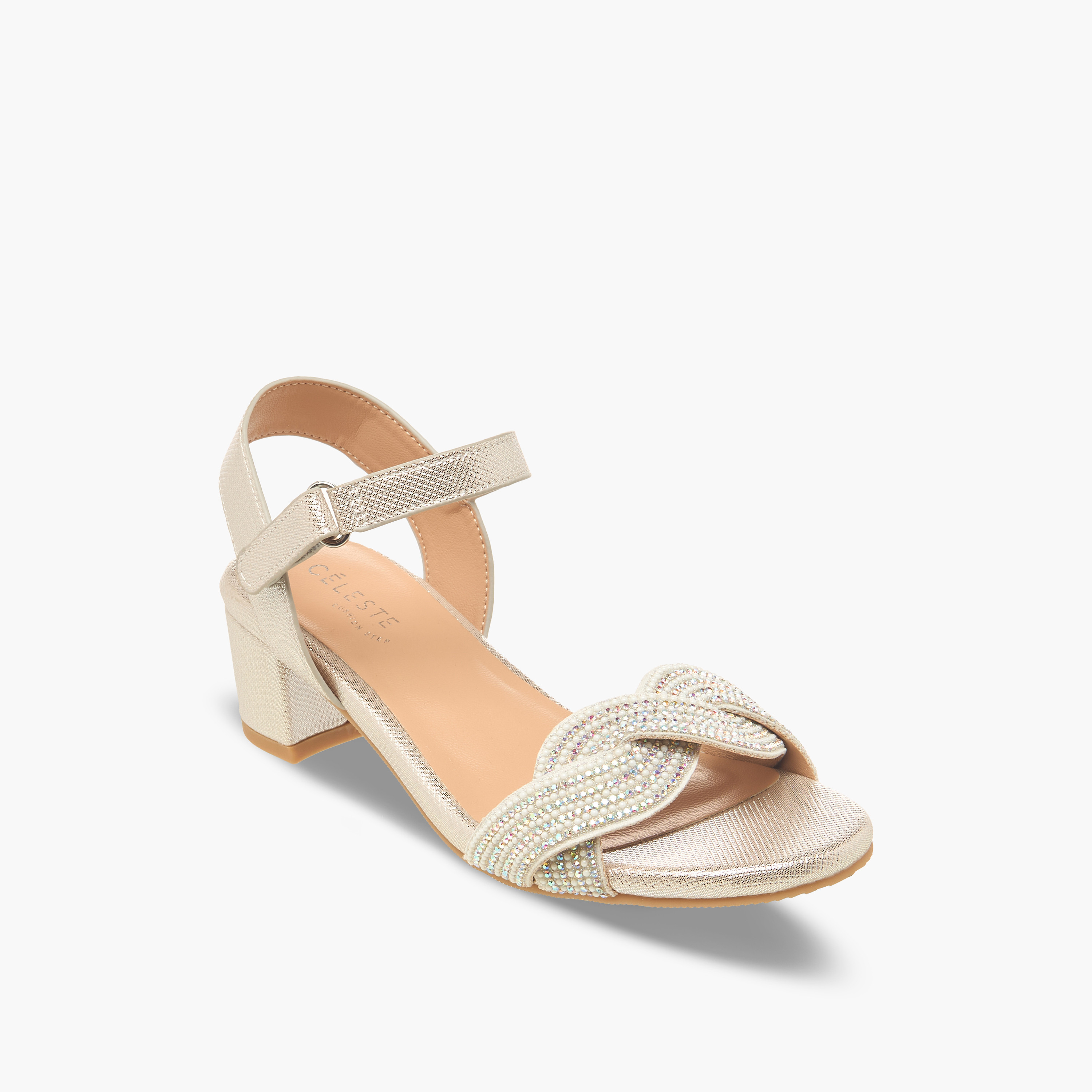 صندل مزين بكعب سميك للبنات من سيليست-girls-shoes-sandals-image-2
