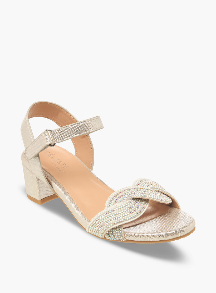 صندل مزين بكعب سميك للبنات من سيليست-girls-shoes-sandals-image-2