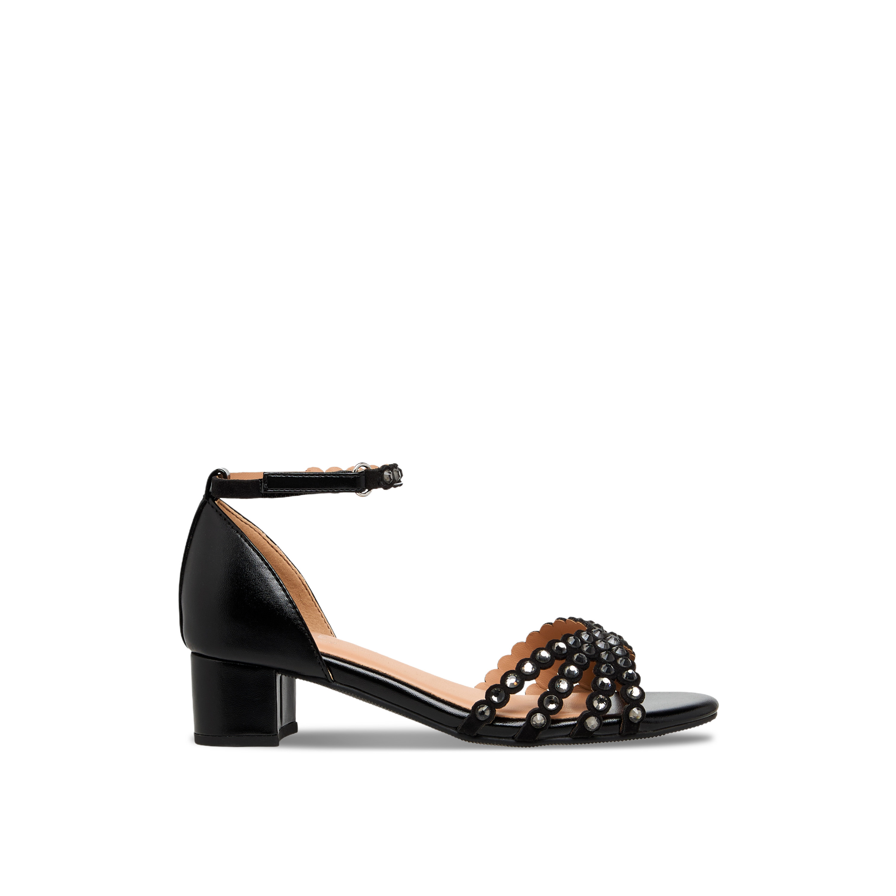 Celeste Girls Block Heel Ankle Strap Sandals-girls-shoes-sandals-image-3