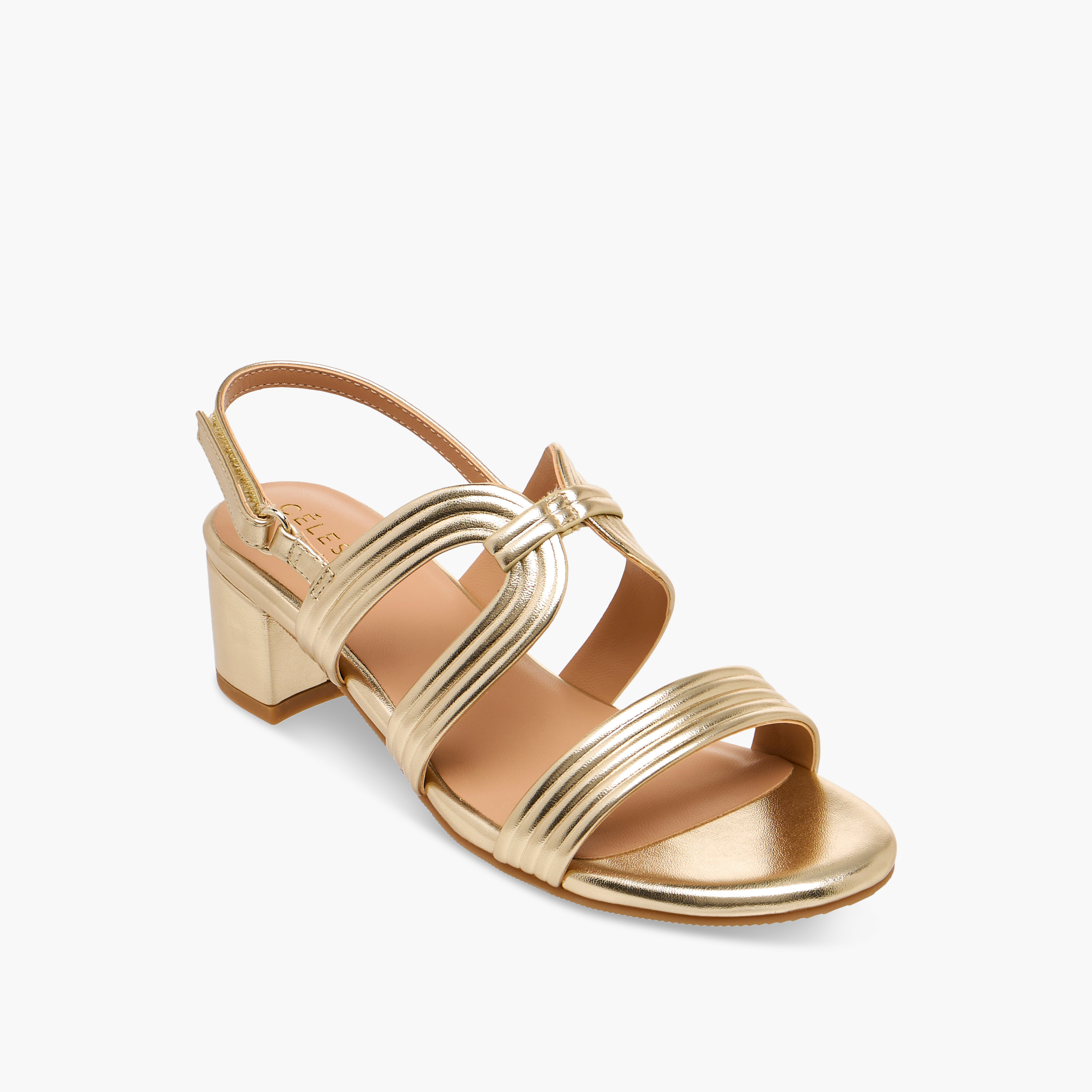 صندل بكعب عريض وبشريط إغلاق لاصق للبنات من سيليست-girls-shoes-sandals-image-2
