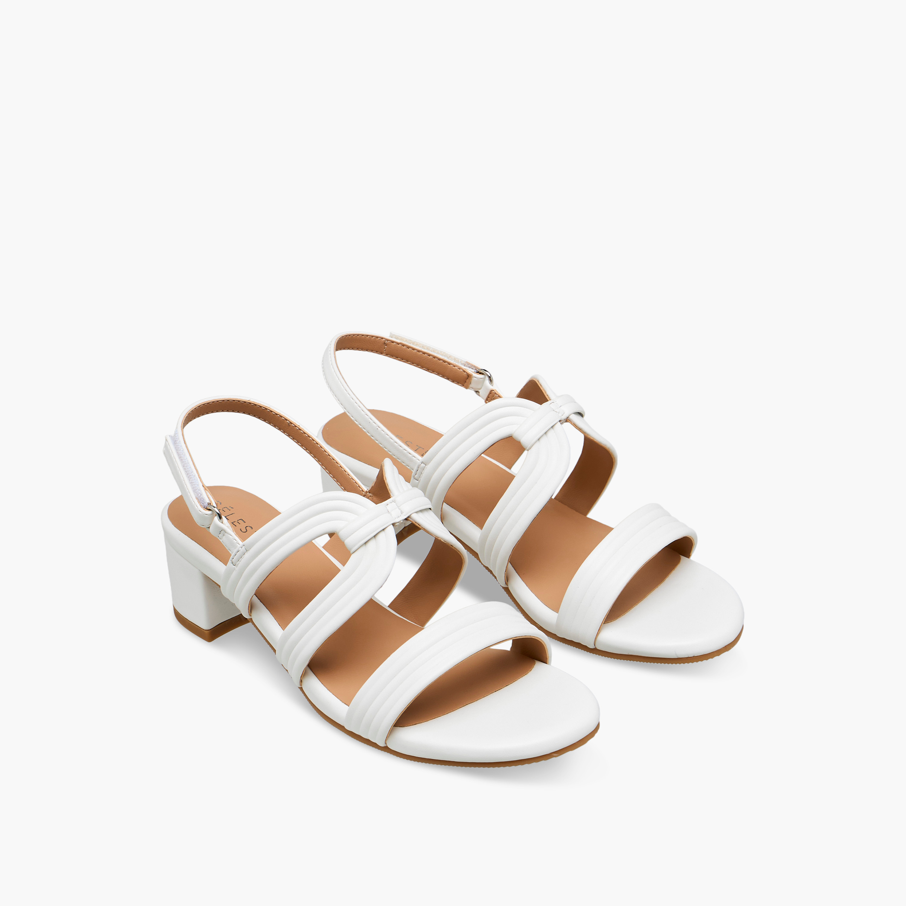 صندل بكعب عريض وبشريط إغلاق لاصق للبنات من سيليست-girls-shoes-sandals-image-1