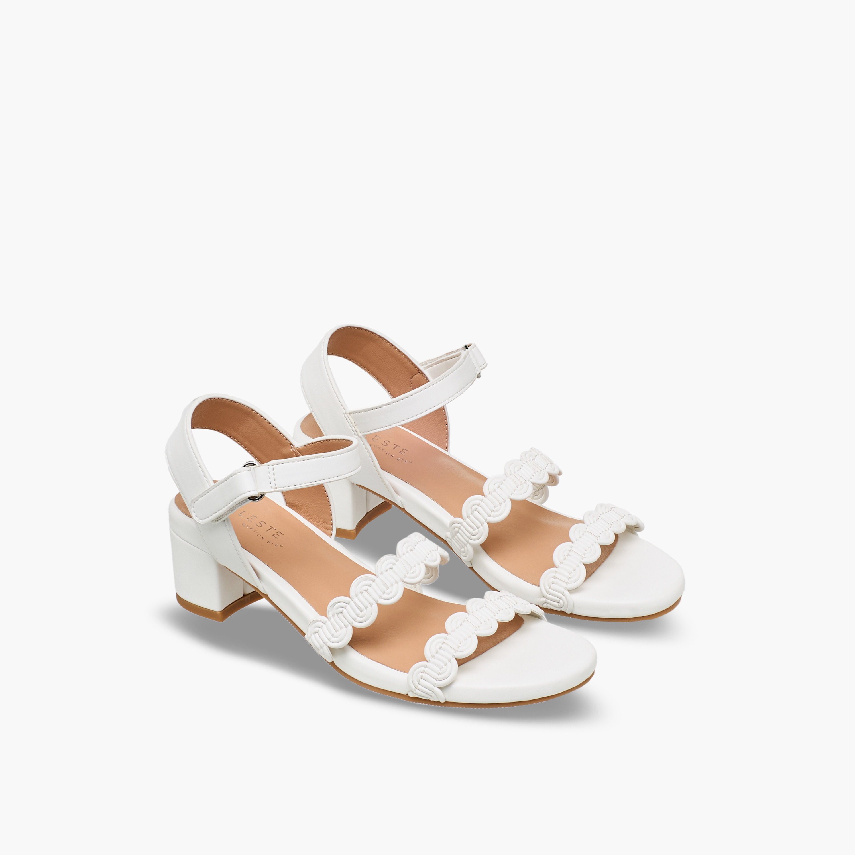 صندل بكعب عريض وبتصميم متعرج للبنات من سيليست-girls-shoes-sandals-image-1