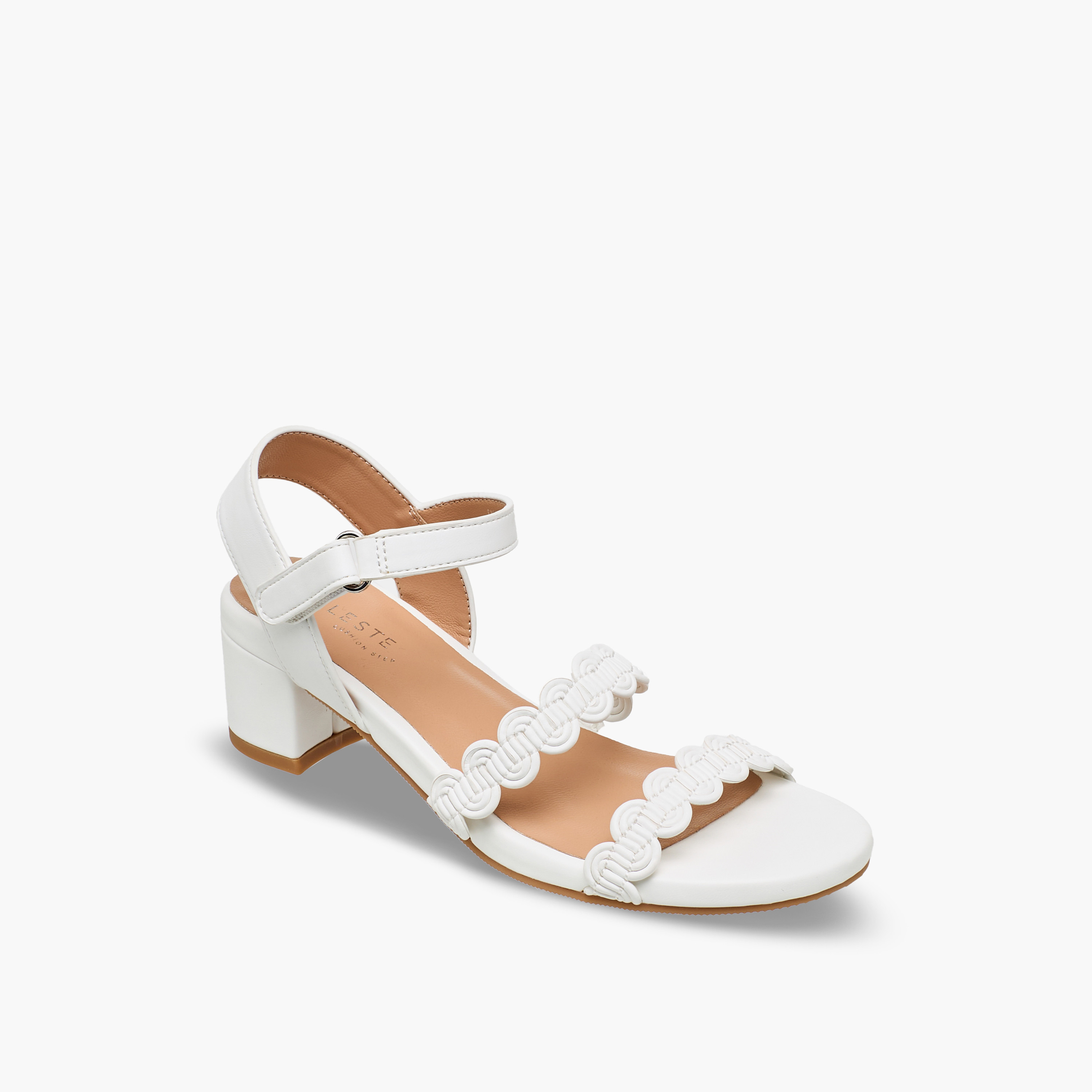 صندل بكعب عريض وبتصميم متعرج للبنات من سيليست-girls-shoes-sandals-image-2