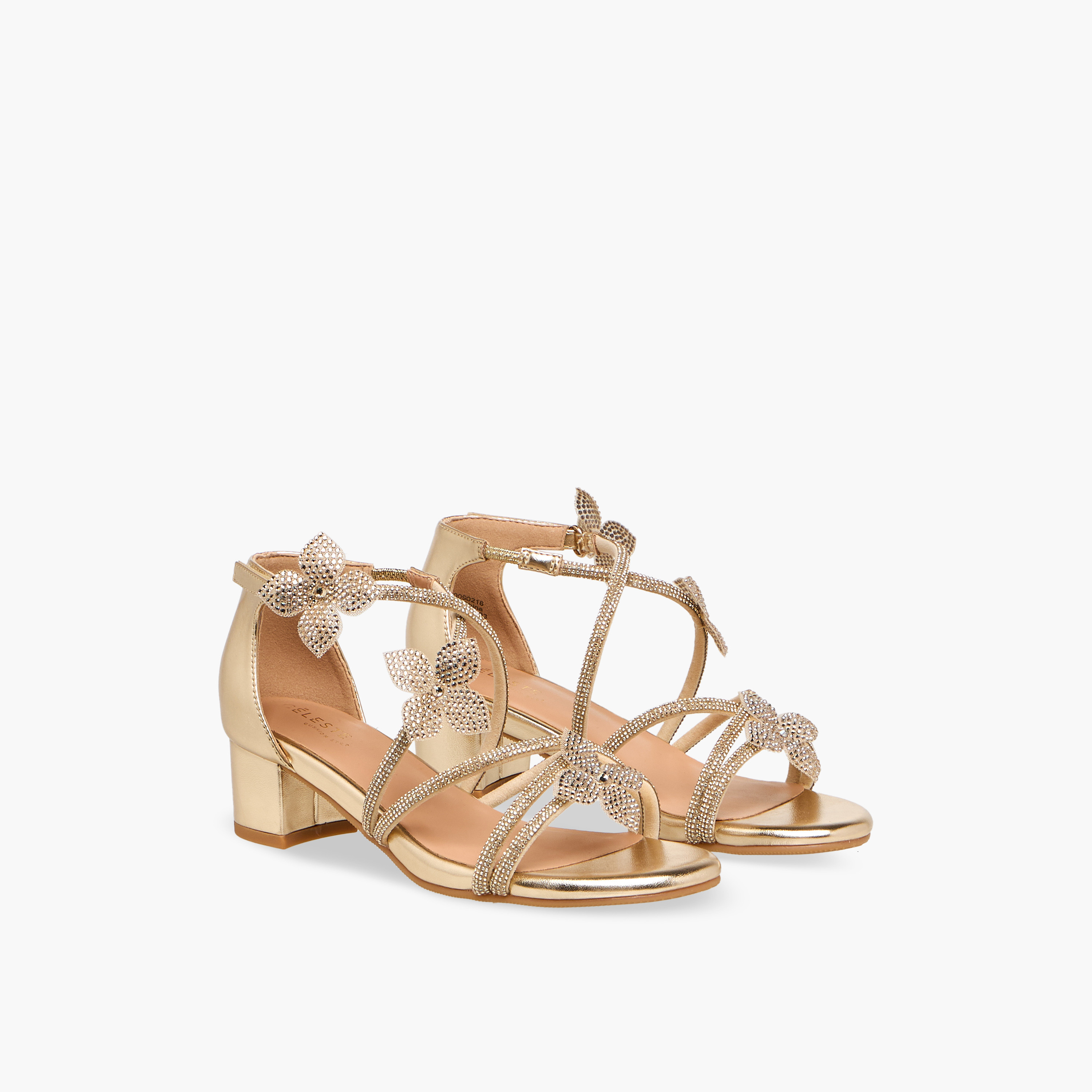 Celeste Girls Block Heel Strap Sandals-girls-shoes-sandals-image-1