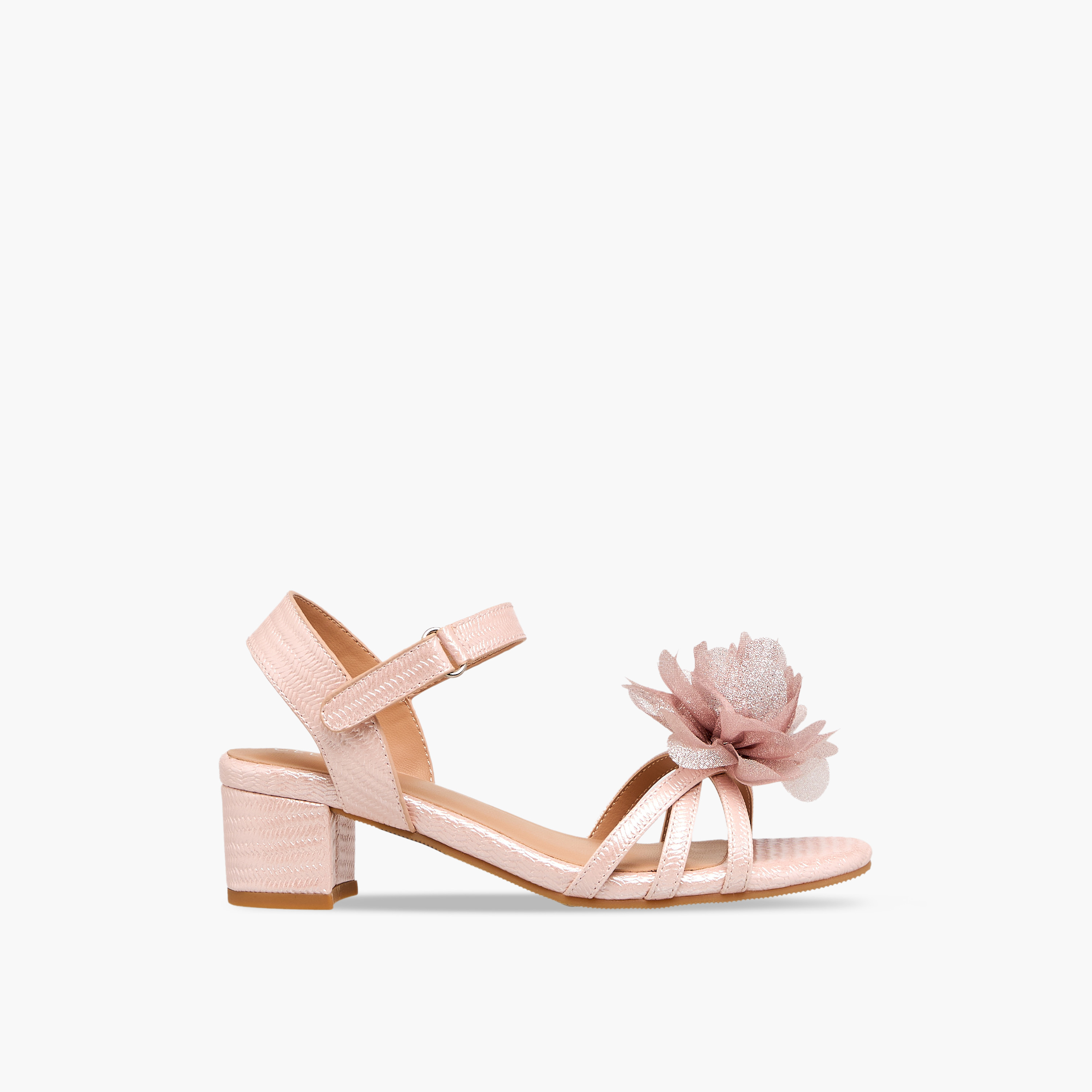 Celeste Girls Block Heel Ankle Strap Sandals-girls-shoes-sandals-image-3