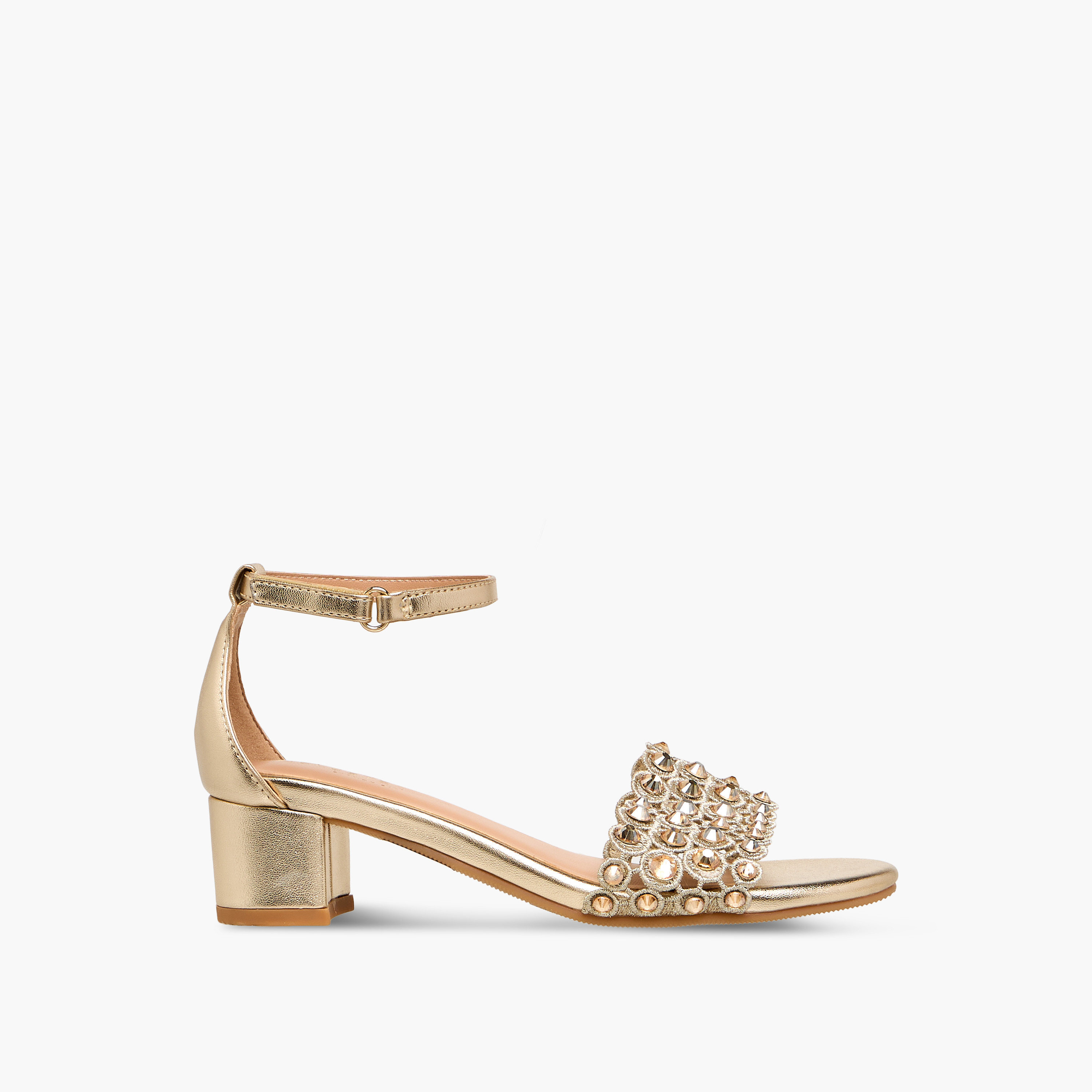 Celeste Girls Block Heel Ankle Strap Sandals-girls-shoes-sandals-image-3
