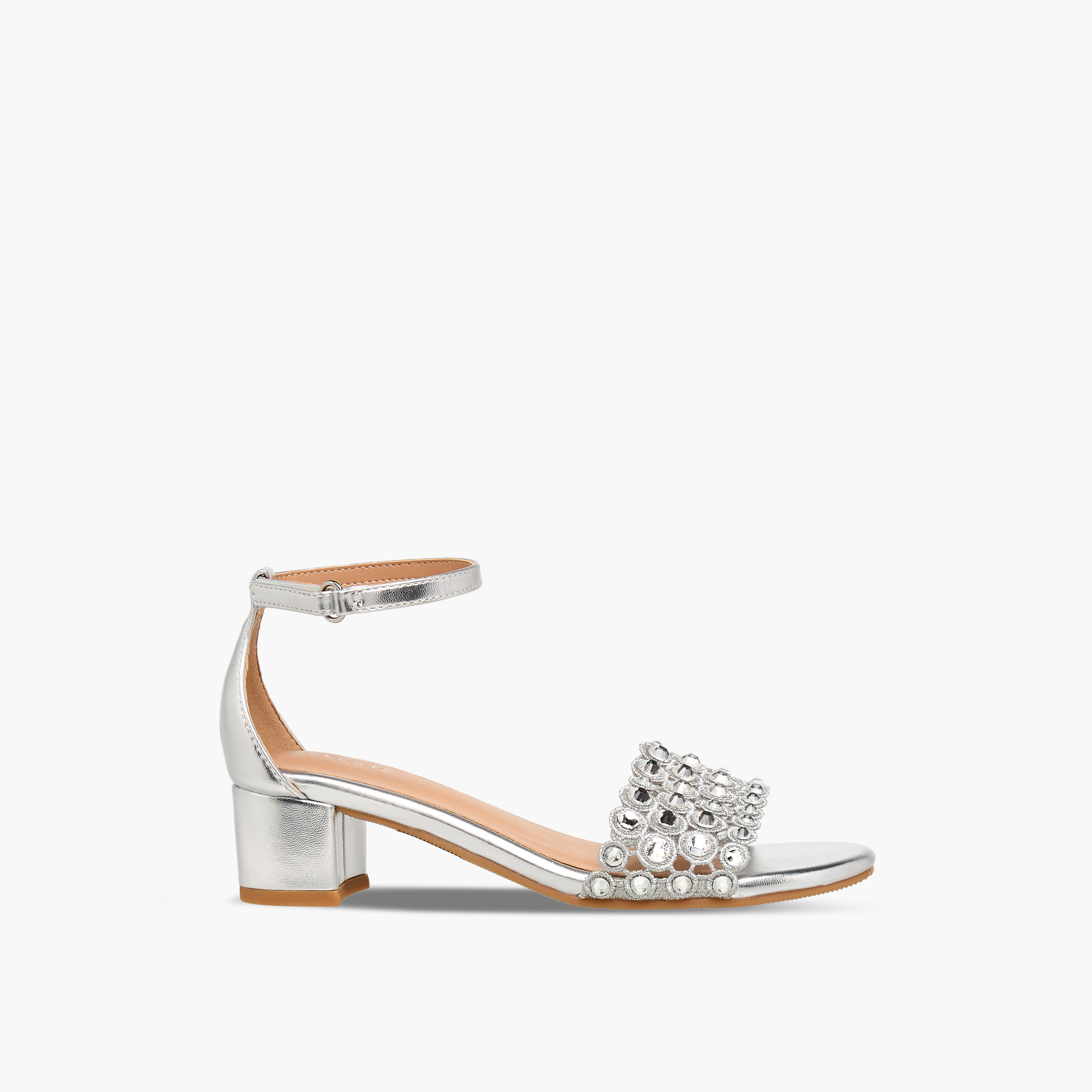 Celeste Girls Block Heel Ankle Strap Sandals-girls-shoes-sandals-image-3