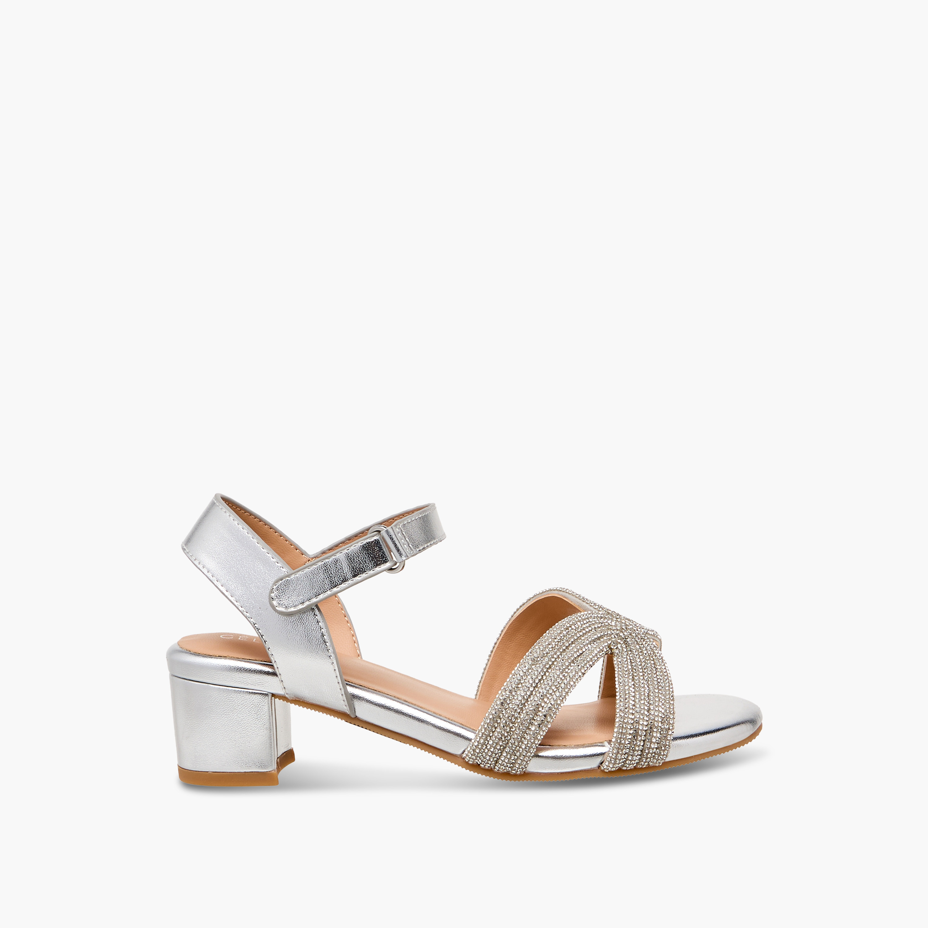 Celeste Girls Embellished Block Heel Sandals-girls-shoes-sandals-image-3