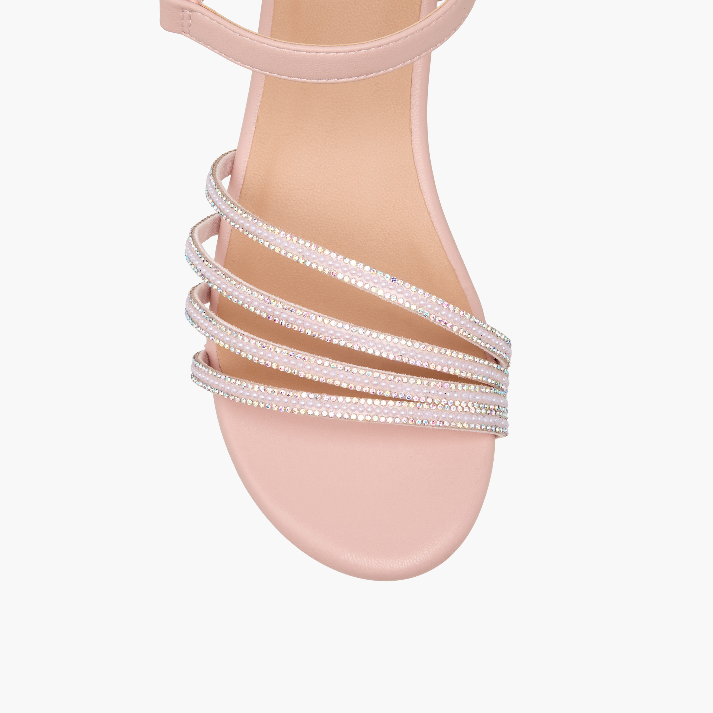 Celeste Girls Embellished Block Heel Sandals-girls-shoes-sandals-image-4