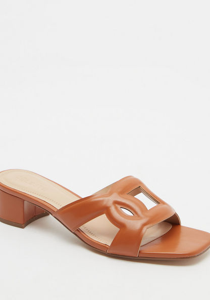 Celeste Slip-On Sandals with Block Heels-Women%27s Heel Sandals-image-1
