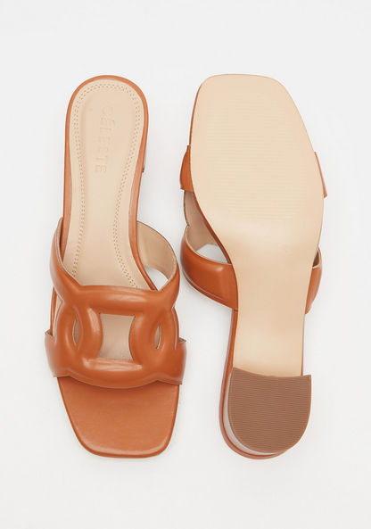 Celeste Slip-On Sandals with Block Heels-Women%27s Heel Sandals-image-4