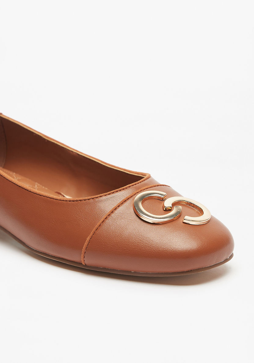 Celeste Women's Logo Accent Slip-On Shoes with Block Heels-Women%27s Heel Shoes-image-6