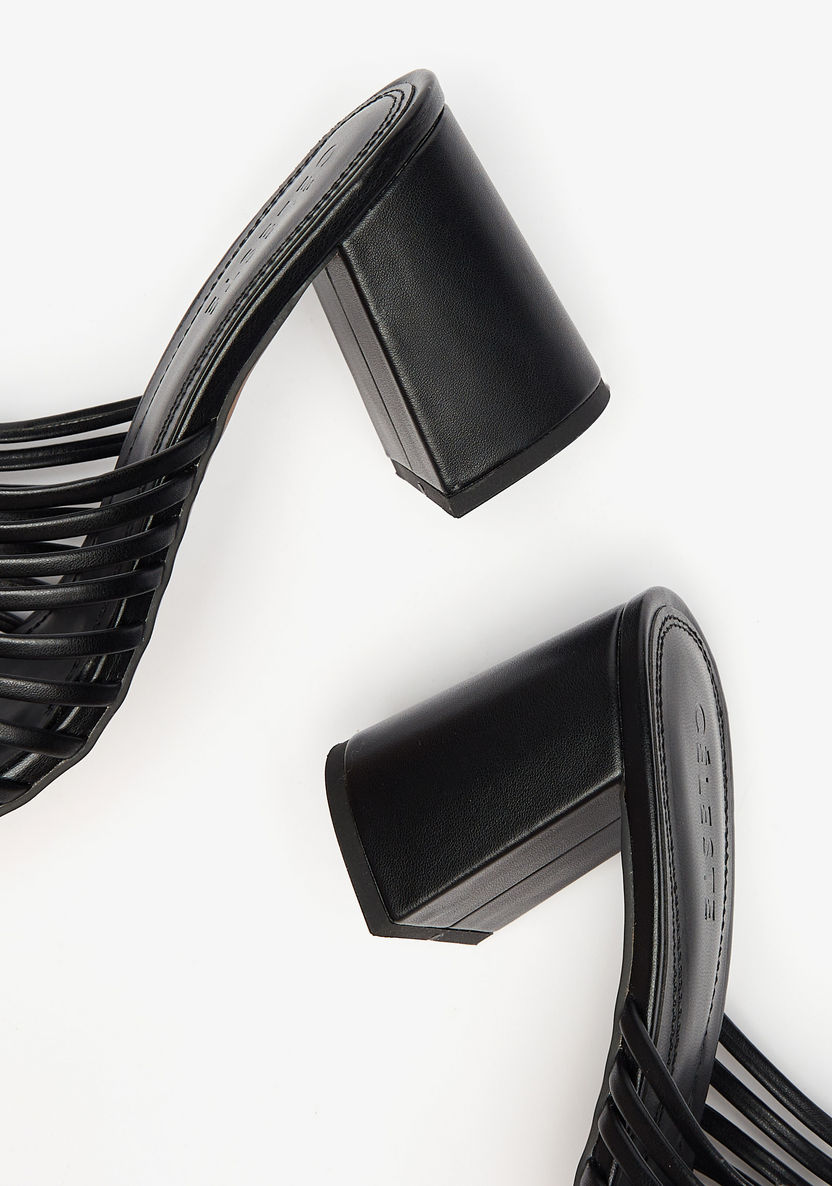 Celeste Women's Strap Sandals with Block Heels-Women%27s Heel Sandals-image-3