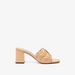 Elle Women's Quilted Slip-On Sandals with Block Heels-Women%27s Heel Sandals-thumbnail-1