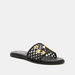ELLE Women's Slip-On Slide Sandals with Stud Detail-Women%27s Flat Sandals-thumbnailMobile-1