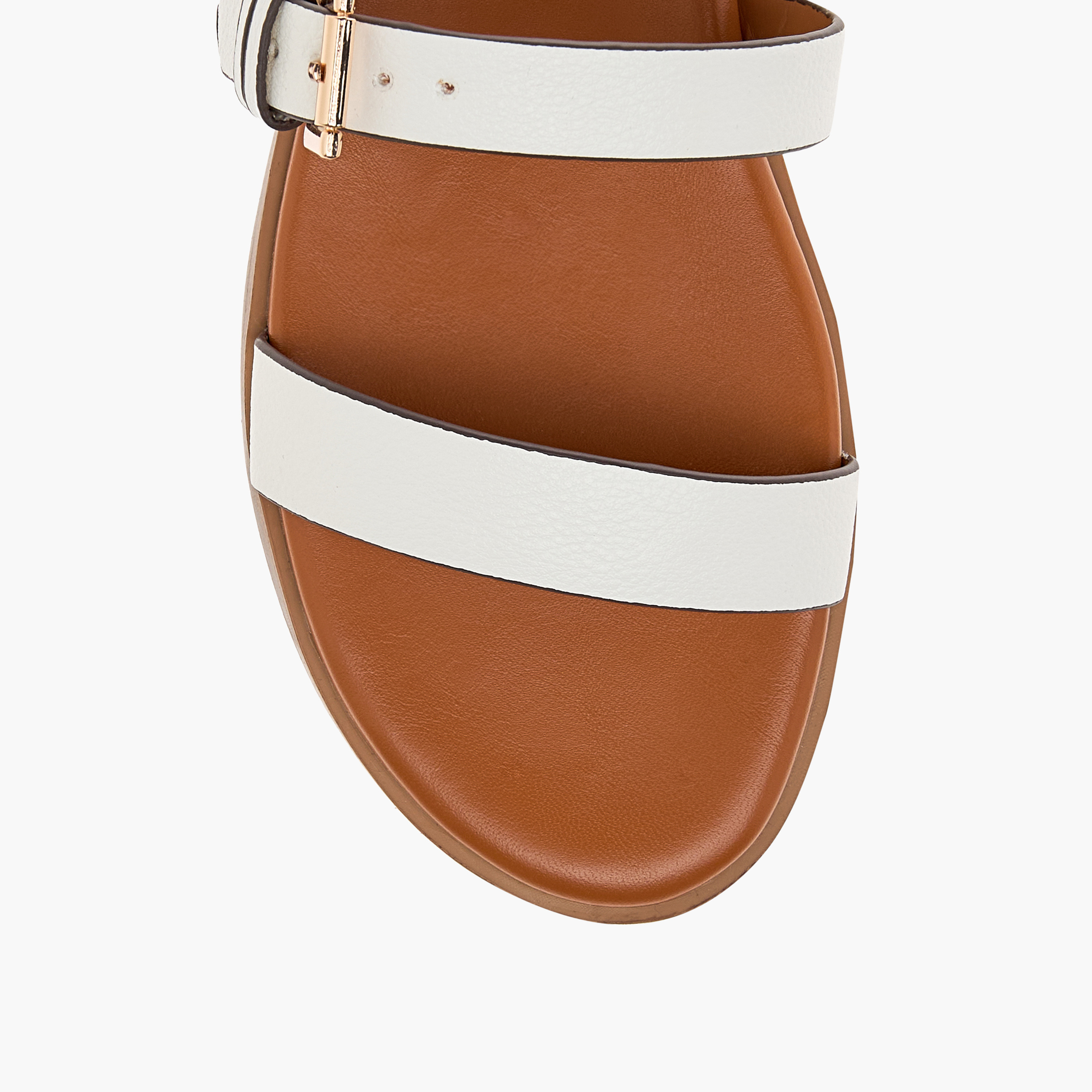 Celeste Women's Strap Detail Sandals with Buckle Closure-women-shoes-flats-sandals-image-3