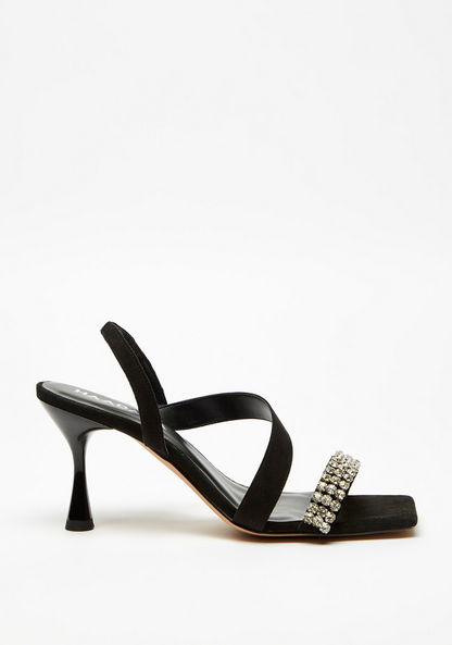 Haadana Embellished Stiletto Heels with Strap Detail and Slingback Closure-Women%27s Heel Sandals-image-0