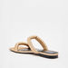 Haadana Textured Slip-On Slide Sandals-Women%27s Flat Sandals-thumbnail-2