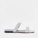 Haadana Textured Slip-On Slide Sandals-Women%27s Flat Sandals-thumbnailMobile-0