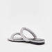 Haadana Textured Slip-On Slide Sandals-Women%27s Flat Sandals-thumbnail-2