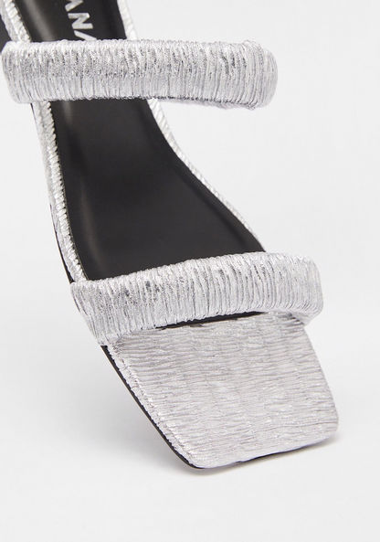 Haadana Textured Slip-On Slide Sandals-Women%27s Flat Sandals-image-3