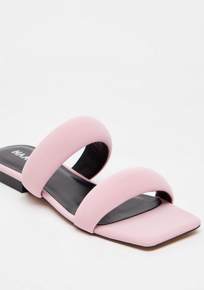 Haadana Solid Slip-On Slide Sandals-Women%27s Flat Sandals-image-1