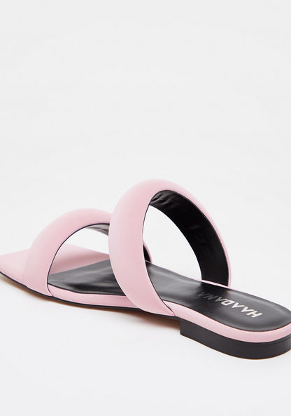 Haadana Solid Slip-On Slide Sandals