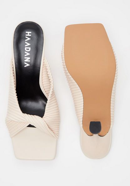 Haadana Slip-On Textured Sandals with Stiletto Heels-Women%27s Heel Sandals-image-4