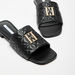Elle Quilted Slide Sandals with Metallic Detail-Women%27s Flat Sandals-thumbnailMobile-5