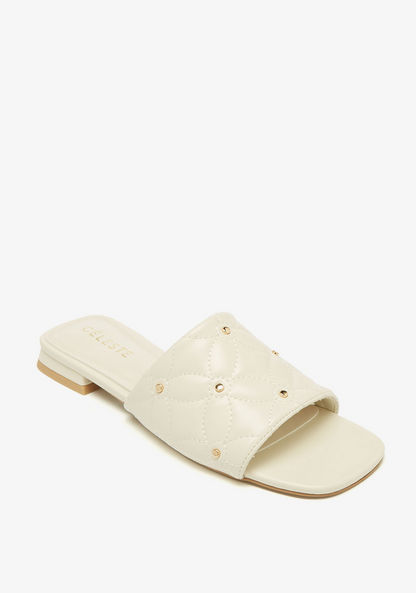 Celeste Women's Quilted Slip-On Slide Sandals