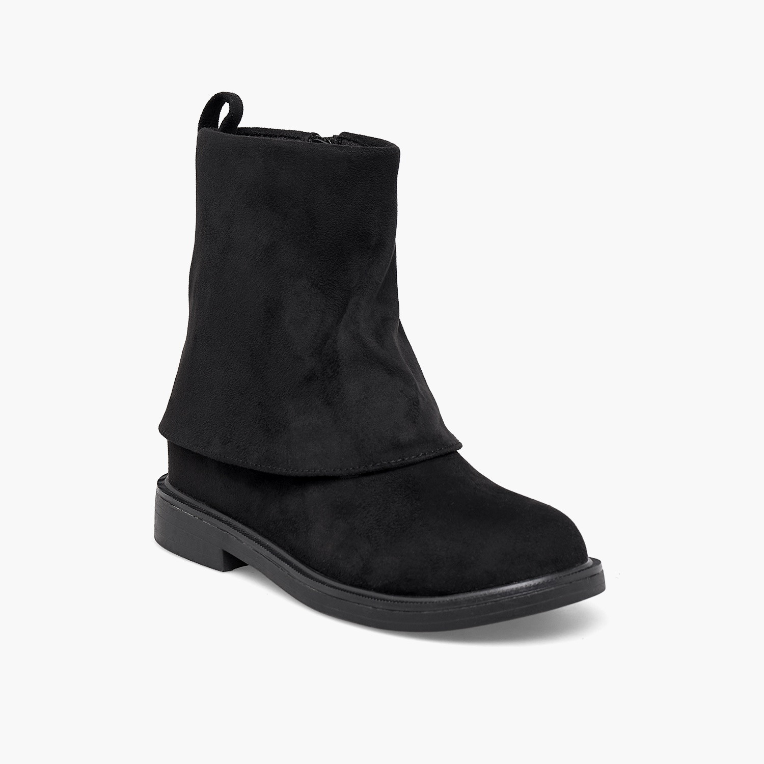 Little Missy Girls Foldover Ankle Boots-girls-shoes-boots-image-2