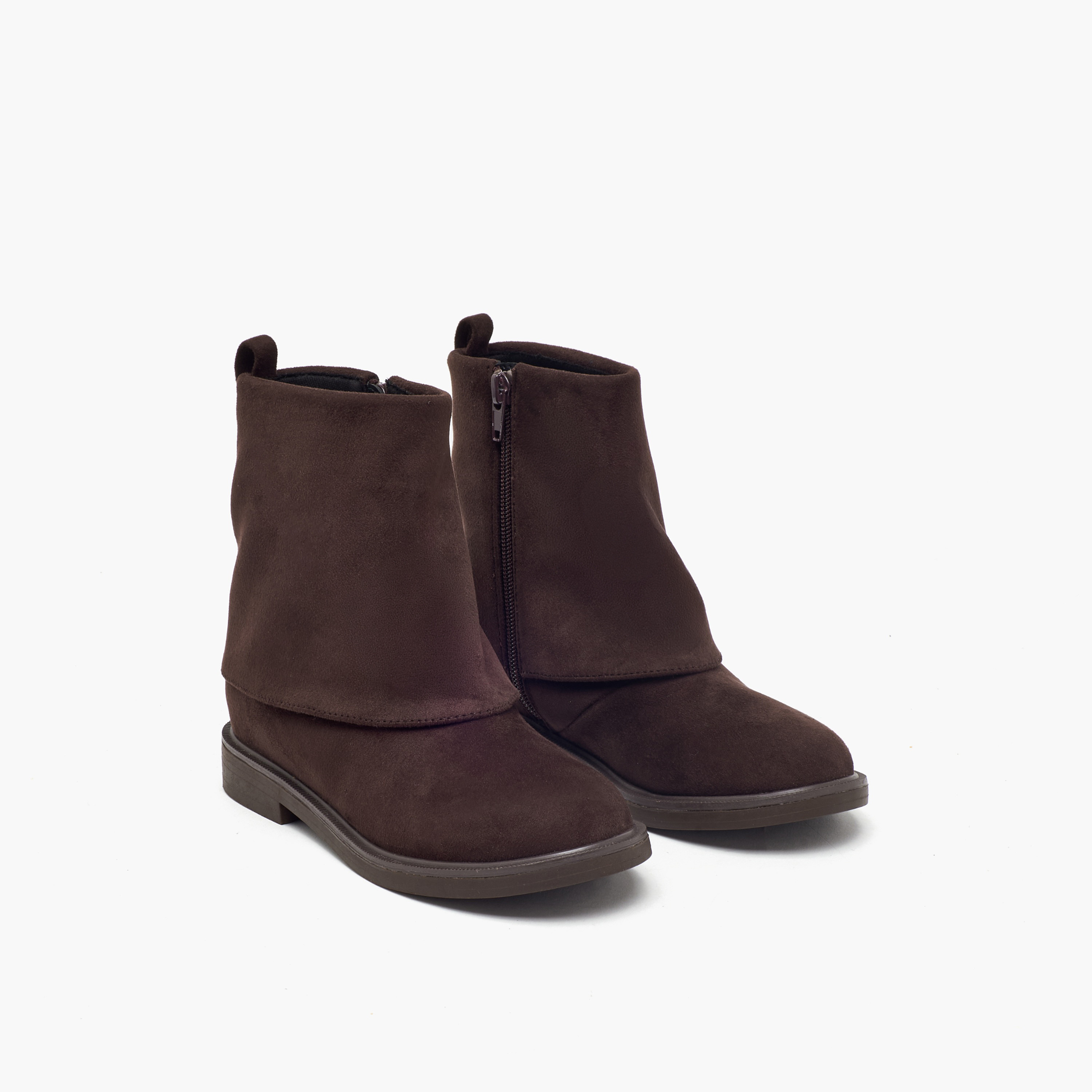 Little Missy Girls Foldover Ankle Boots-girls-shoes-boots-image-1