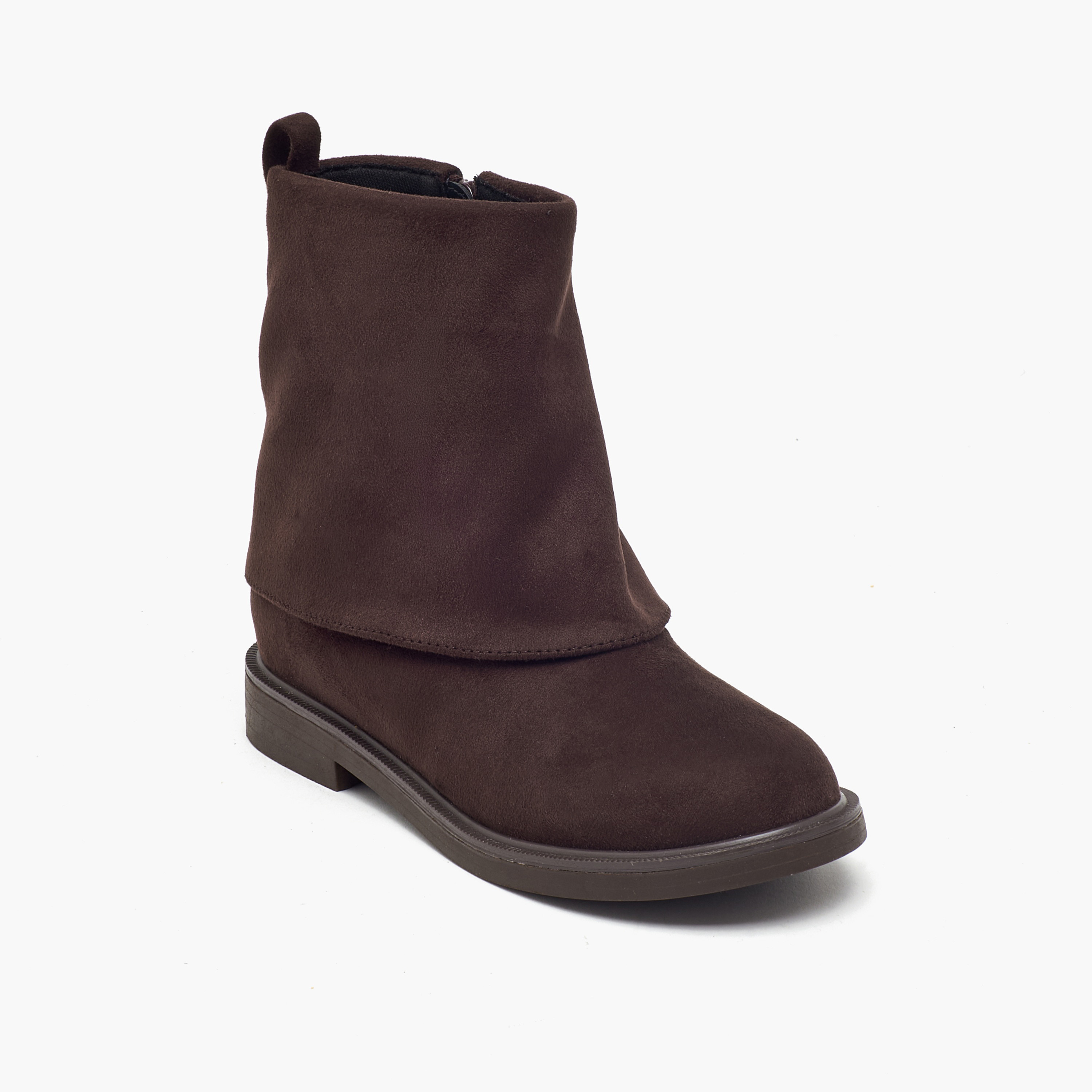 Little Missy Girls Foldover Ankle Boots-girls-shoes-boots-image-2