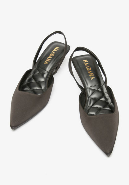 Haadana Solid Slingback Mules with Kitten Heels-Women%27s Heel Shoes-image-2