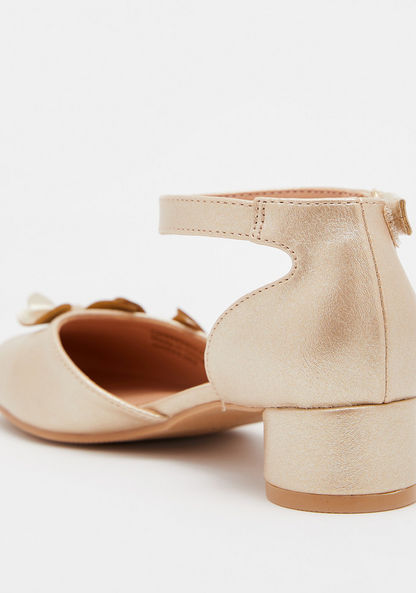 Little Missy Bow Accented Sandals with Hook and Loop Closure