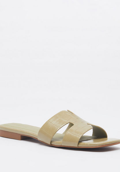 Celeste Women's Textured Slip-On Sandals-Women%27s Flat Sandals-image-1
