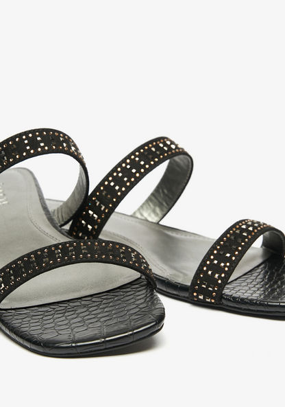 Celeste Embellished Open Toe Slip-On Sandals
