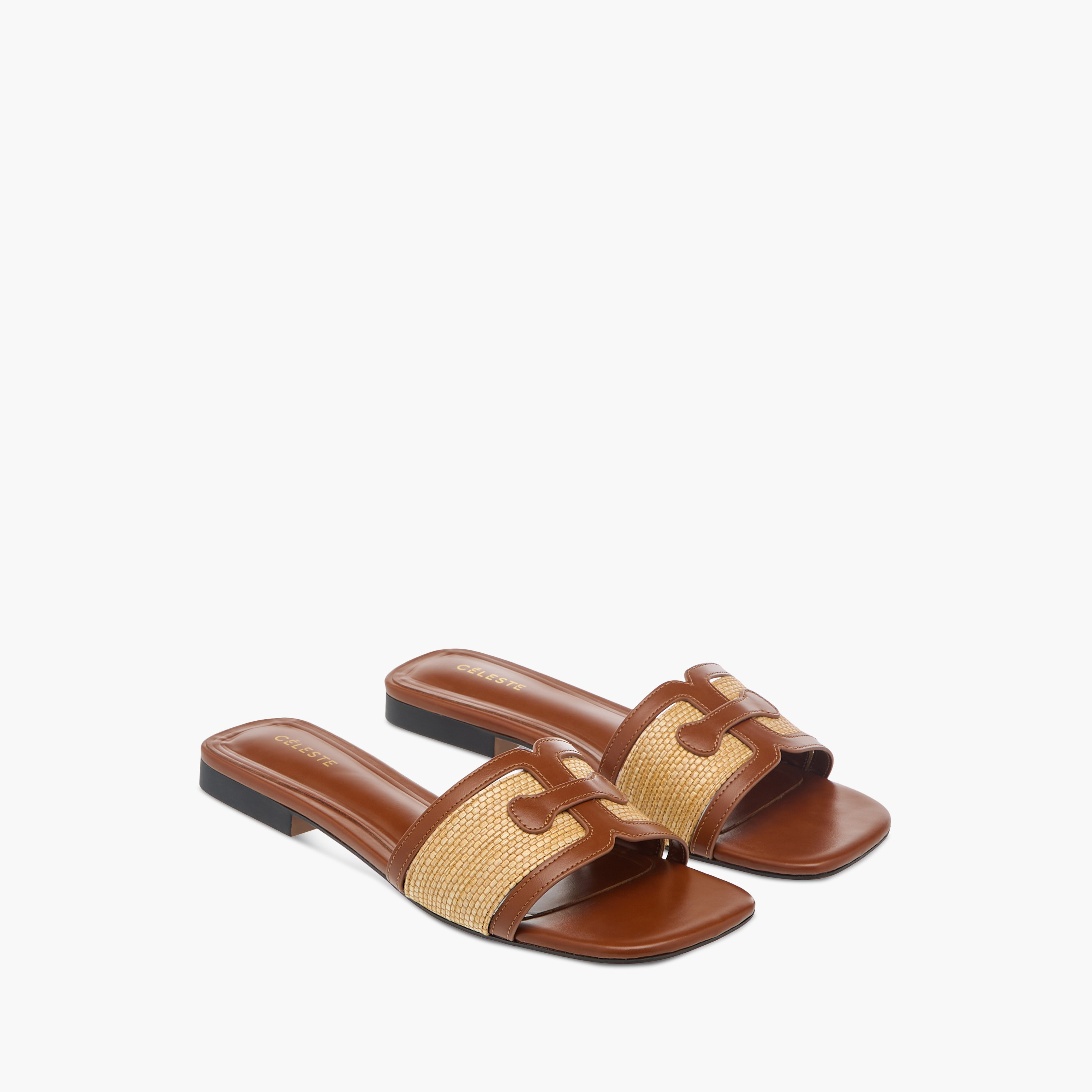 Celeste Women's Textured Slip-On Sandals-women-shoes-flats-sandals-image-1