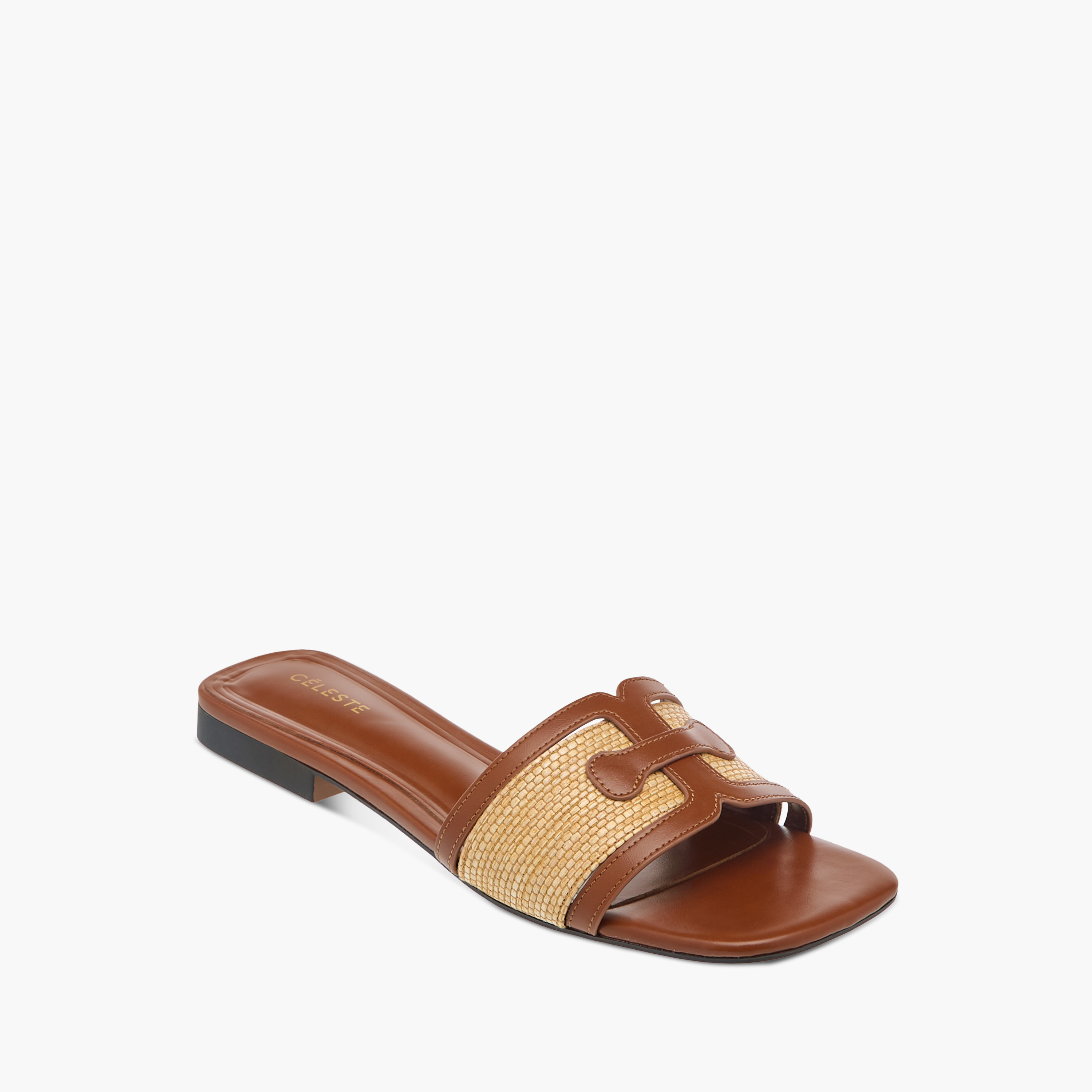 Celeste Women's Textured Slip-On Sandals-women-shoes-flats-sandals-image-2