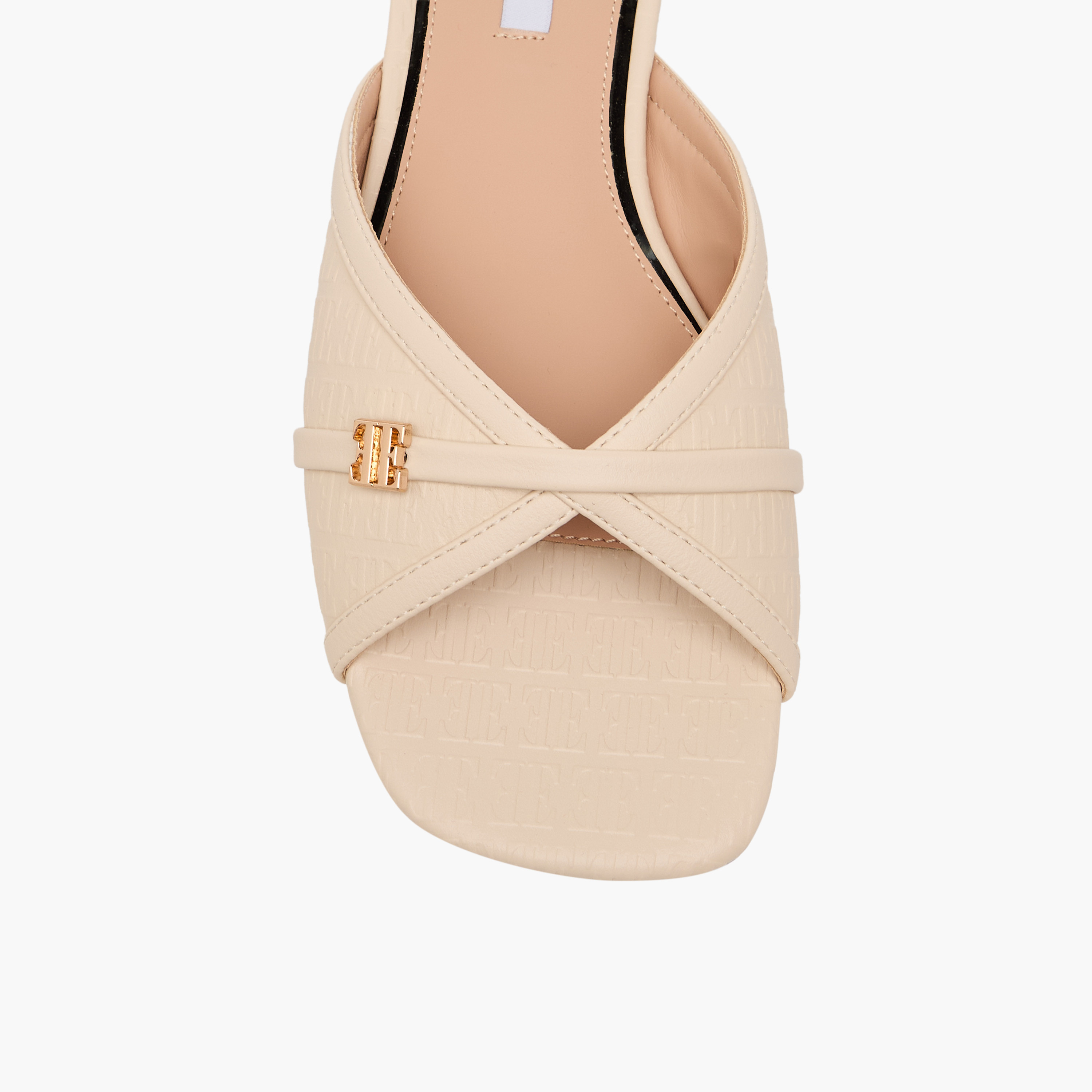 Elle Women Monogram Debossed Slide Sandals-women-shoes-flats-sandals-image-4