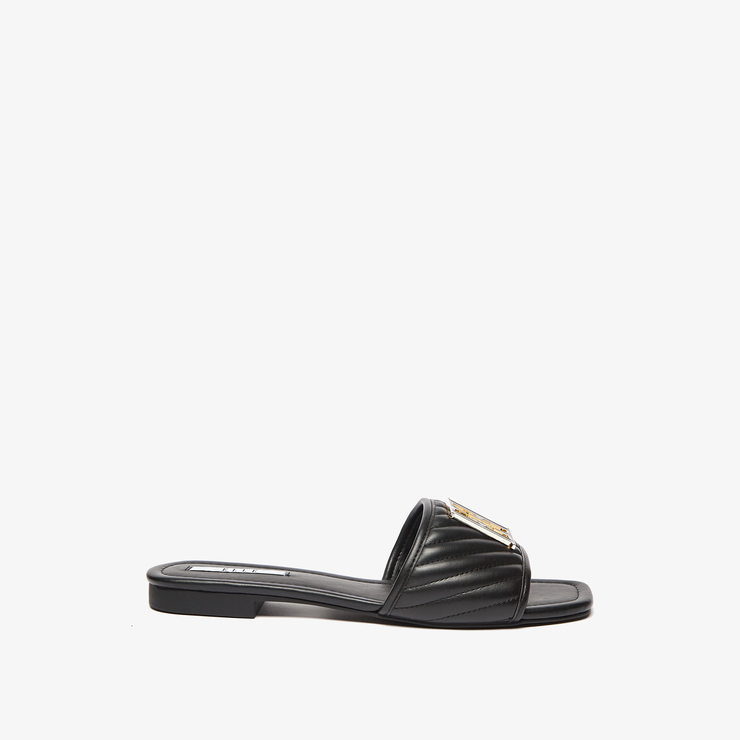 Elle Women's Quilted Slip-On Slide Sandals-women-shoes-flats-sandals-image-2