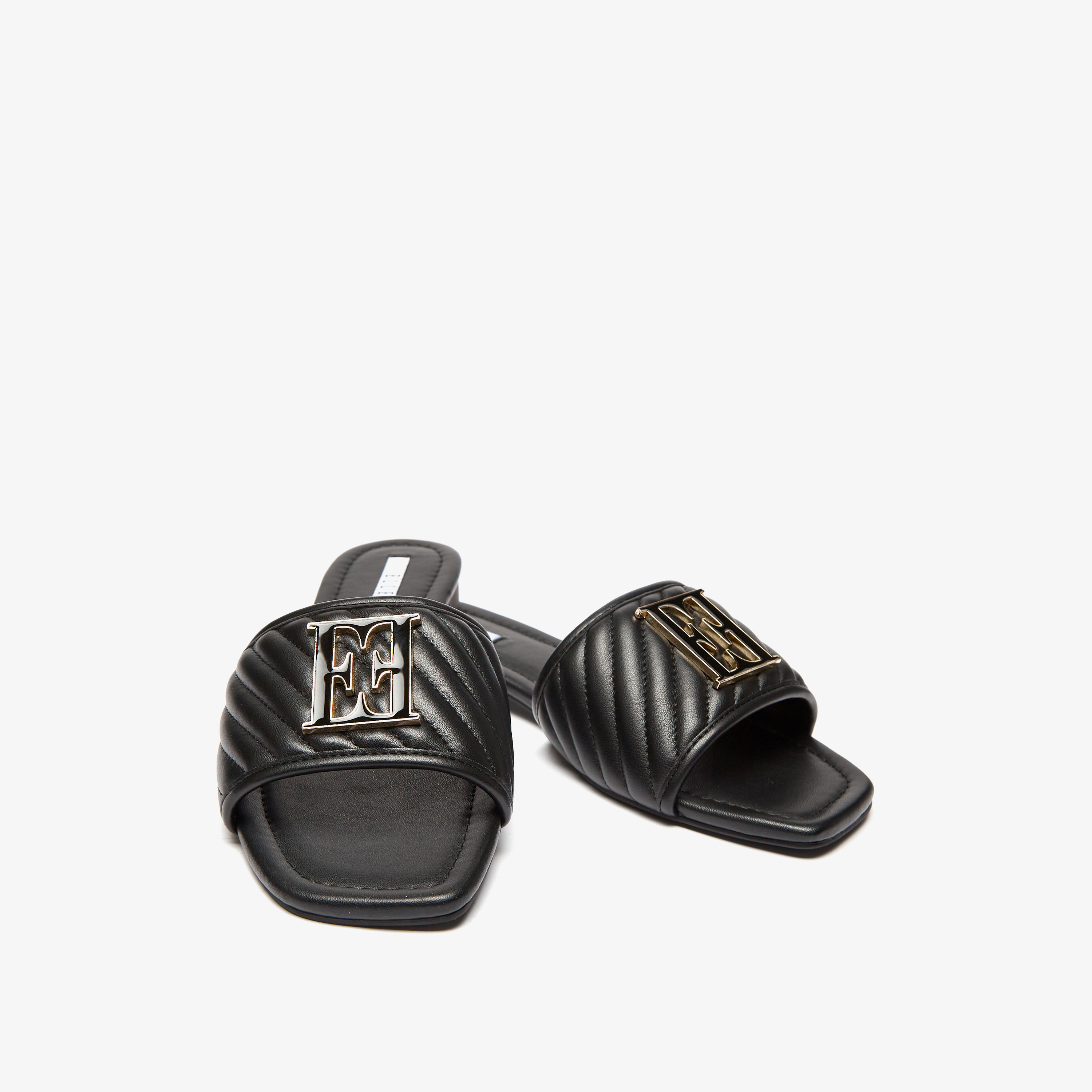 Elle Women's Quilted Slip-On Slide Sandals-women-shoes-flats-sandals-image-6