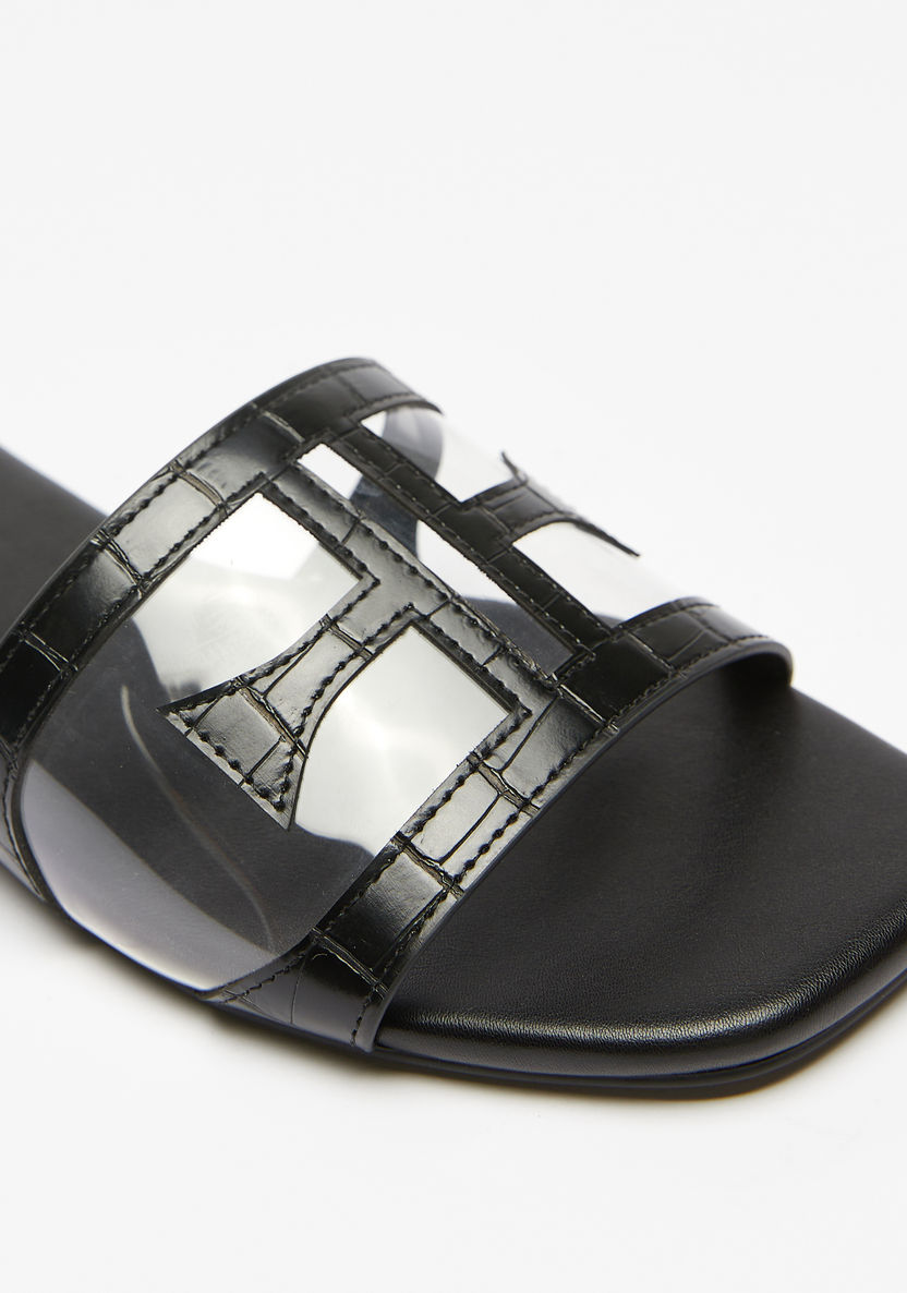 Elle Women's Textured Slip-On Sandals-Women%27s Flat Sandals-image-4