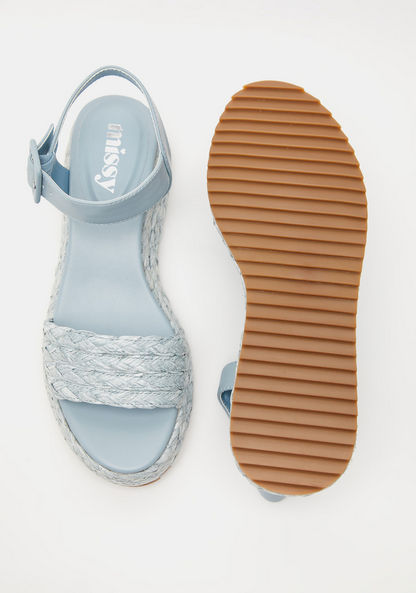 Missy Strap Sandals with Flatform Heels and Buckle Closure-Women%27s Heel Sandals-image-4